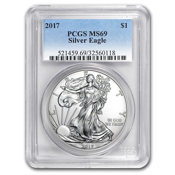 2017 Silver American Eagle MS-69 PCGS 2017 Silver American Eagle MS-69 PCGS